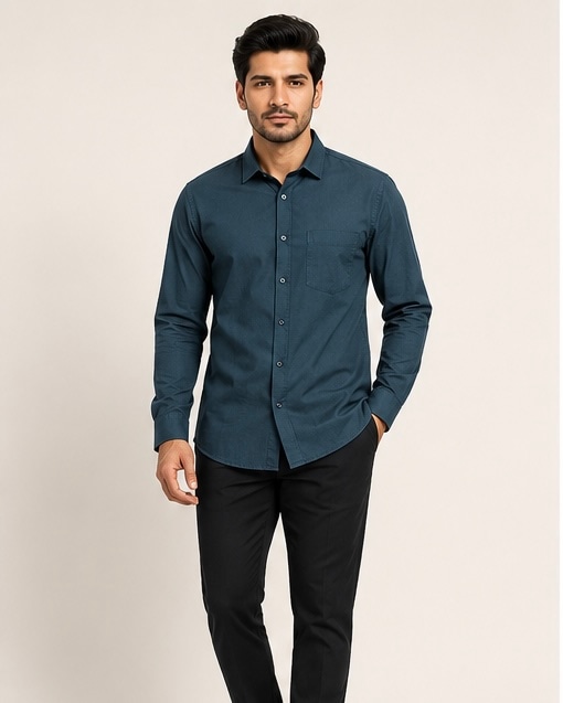 Forest Linen Shirt in Forest Green